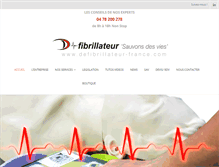 Tablet Screenshot of defibrillateur-france.com